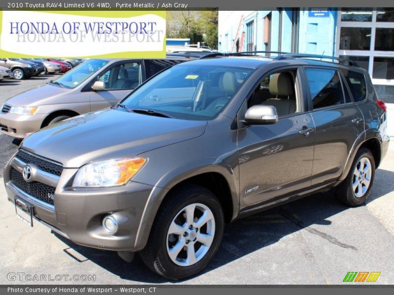 Pyrite Metallic / Ash Gray 2010 Toyota RAV4 Limited V6 4WD