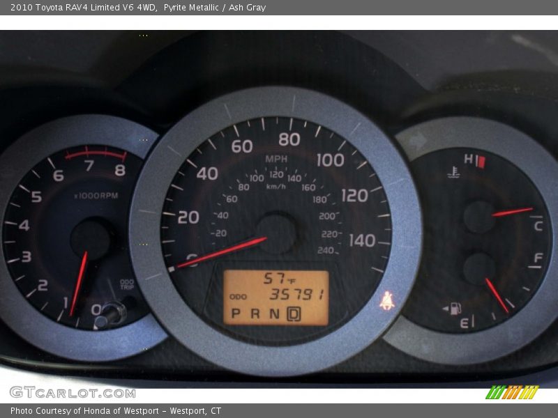 Pyrite Metallic / Ash Gray 2010 Toyota RAV4 Limited V6 4WD