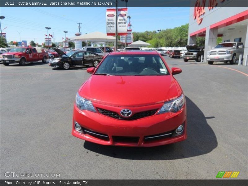 Barcelona Red Metallic / Black/Ash 2012 Toyota Camry SE