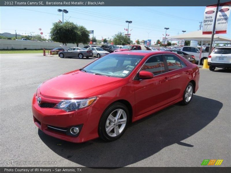 Barcelona Red Metallic / Black/Ash 2012 Toyota Camry SE