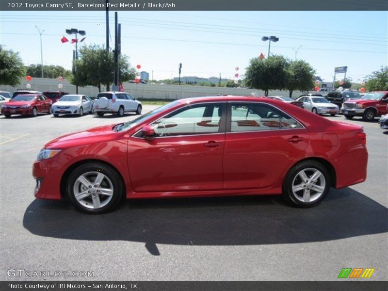 Barcelona Red Metallic / Black/Ash 2012 Toyota Camry SE