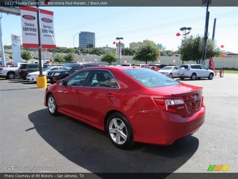 Barcelona Red Metallic / Black/Ash 2012 Toyota Camry SE