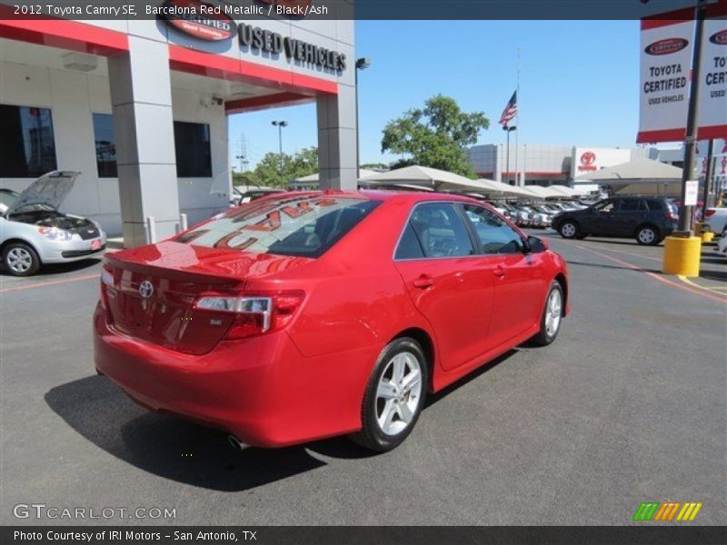 Barcelona Red Metallic / Black/Ash 2012 Toyota Camry SE