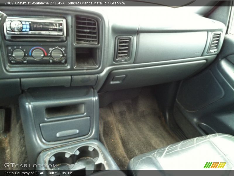 Sunset Orange Metallic / Graphite 2002 Chevrolet Avalanche Z71 4x4