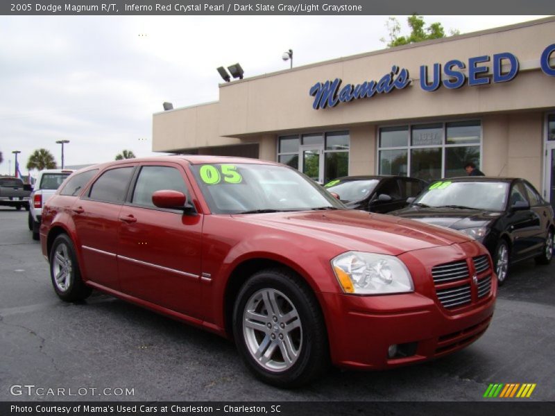 Inferno Red Crystal Pearl / Dark Slate Gray/Light Graystone 2005 Dodge Magnum R/T