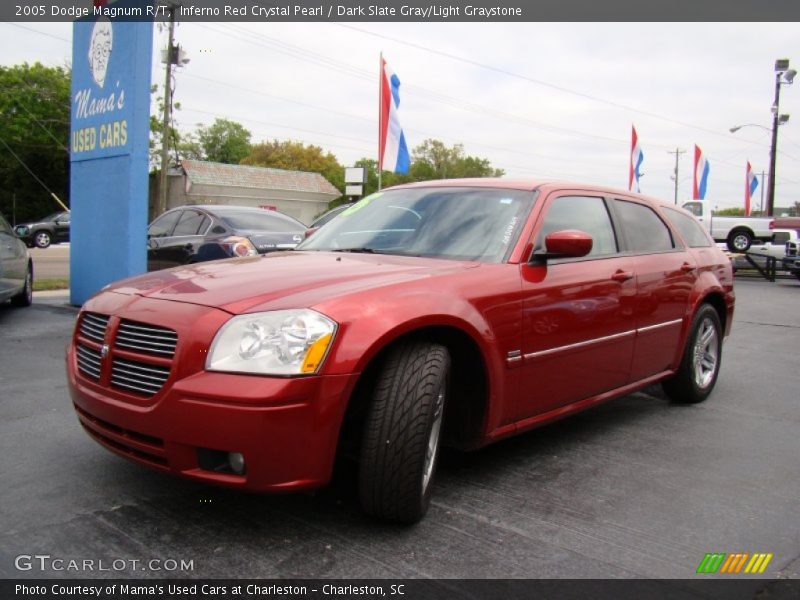 Inferno Red Crystal Pearl / Dark Slate Gray/Light Graystone 2005 Dodge Magnum R/T