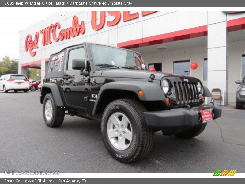 Black / Dark Slate Gray/Medium Slate Gray 2009 Jeep Wrangler X 4x4
