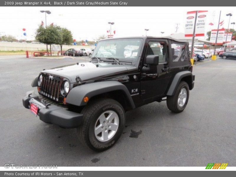 Black / Dark Slate Gray/Medium Slate Gray 2009 Jeep Wrangler X 4x4