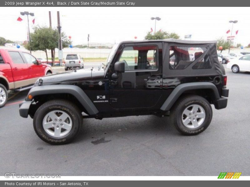 Black / Dark Slate Gray/Medium Slate Gray 2009 Jeep Wrangler X 4x4