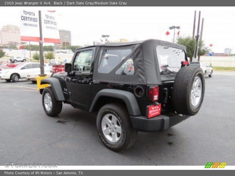 Black / Dark Slate Gray/Medium Slate Gray 2009 Jeep Wrangler X 4x4