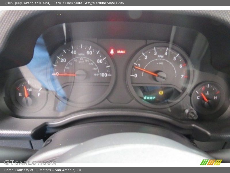 Black / Dark Slate Gray/Medium Slate Gray 2009 Jeep Wrangler X 4x4
