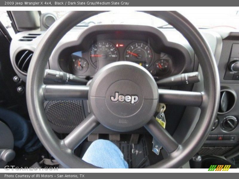 Black / Dark Slate Gray/Medium Slate Gray 2009 Jeep Wrangler X 4x4
