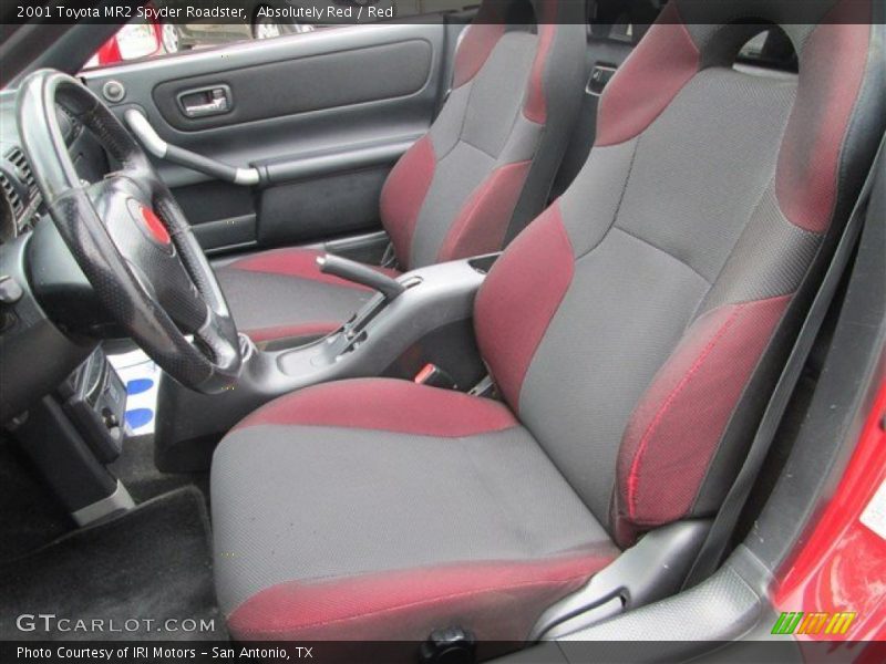  2001 MR2 Spyder Roadster Red Interior