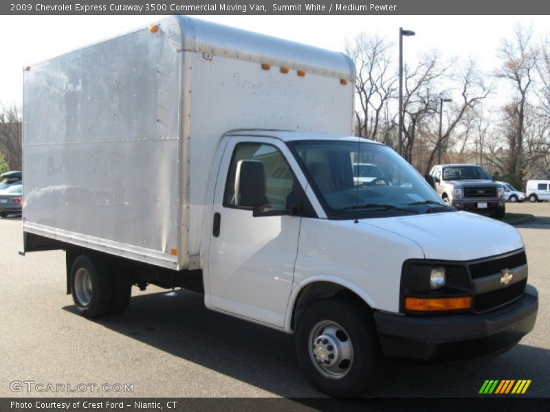Summit White / Medium Pewter 2009 Chevrolet Express Cutaway 3500 Commercial Moving Van