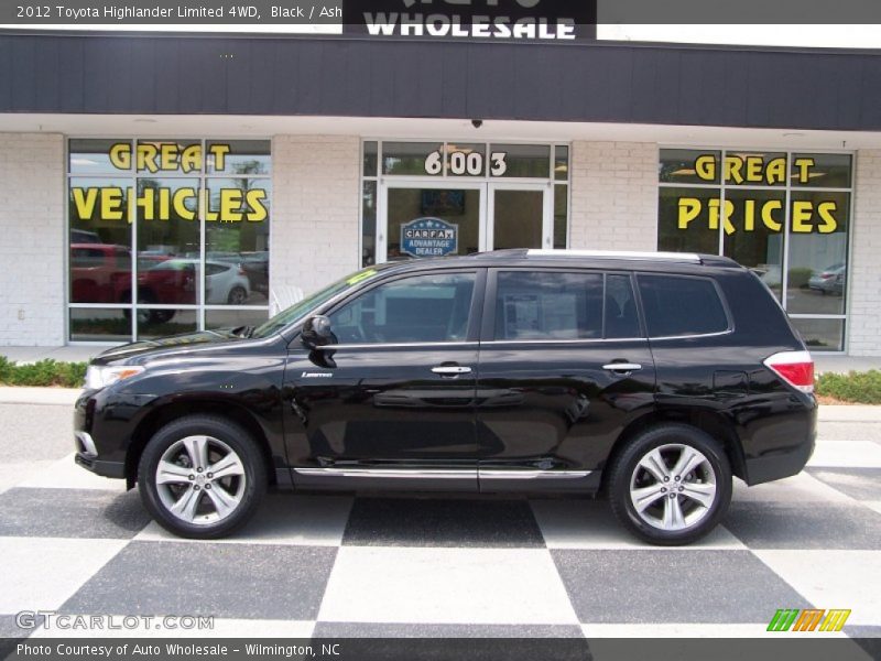 Black / Ash 2012 Toyota Highlander Limited 4WD