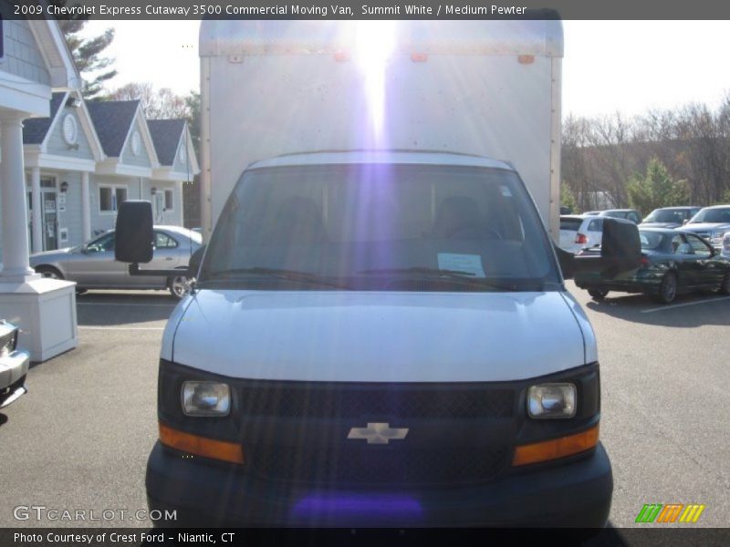 Summit White / Medium Pewter 2009 Chevrolet Express Cutaway 3500 Commercial Moving Van