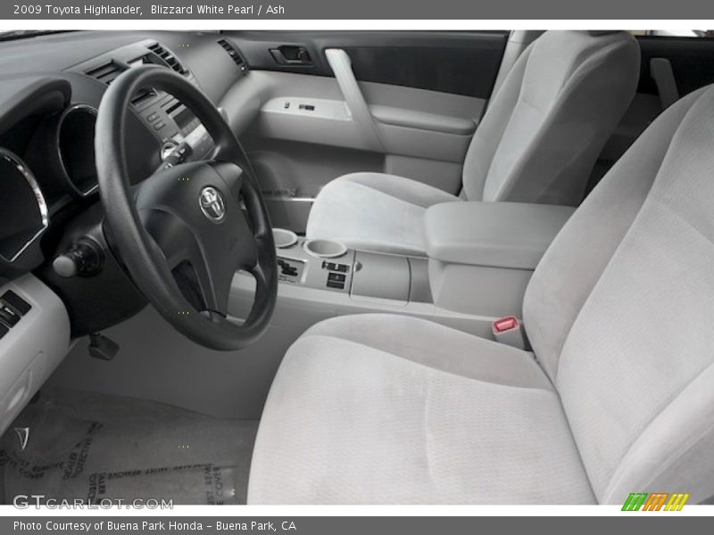 Blizzard White Pearl / Ash 2009 Toyota Highlander