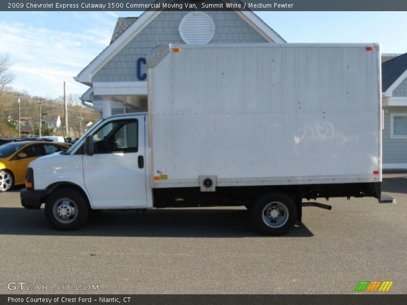 Summit White / Medium Pewter 2009 Chevrolet Express Cutaway 3500 Commercial Moving Van