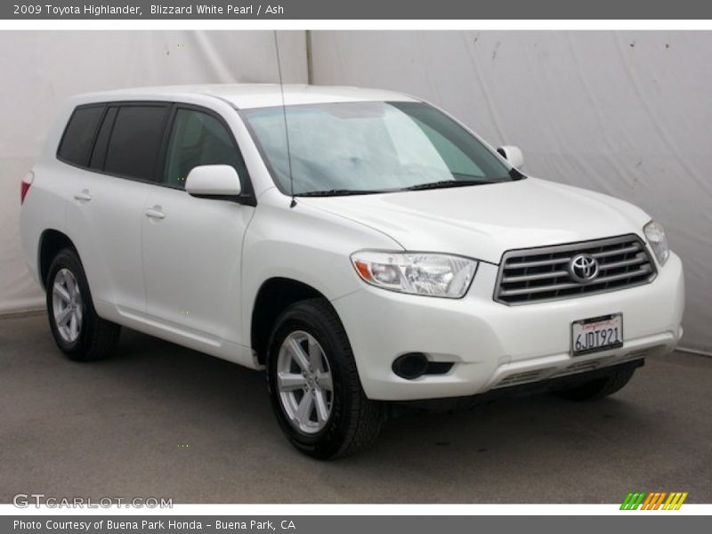 Blizzard White Pearl / Ash 2009 Toyota Highlander