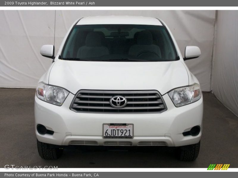 Blizzard White Pearl / Ash 2009 Toyota Highlander