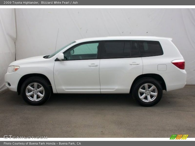 Blizzard White Pearl / Ash 2009 Toyota Highlander