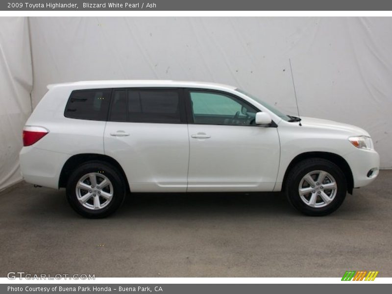 Blizzard White Pearl / Ash 2009 Toyota Highlander