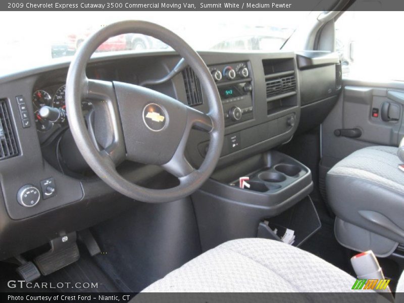 Summit White / Medium Pewter 2009 Chevrolet Express Cutaway 3500 Commercial Moving Van