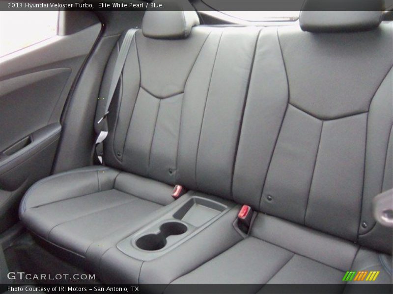 Elite White Pearl / Blue 2013 Hyundai Veloster Turbo