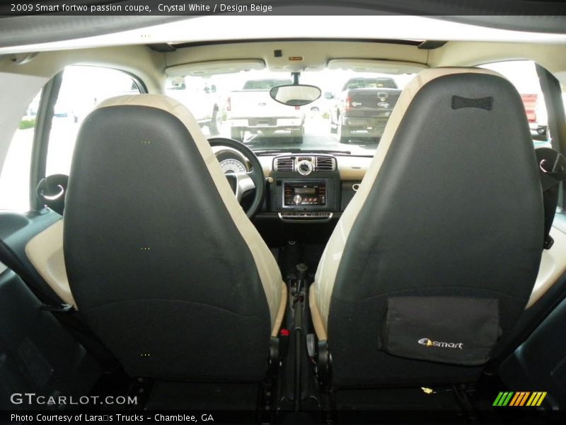 Crystal White / Design Beige 2009 Smart fortwo passion coupe