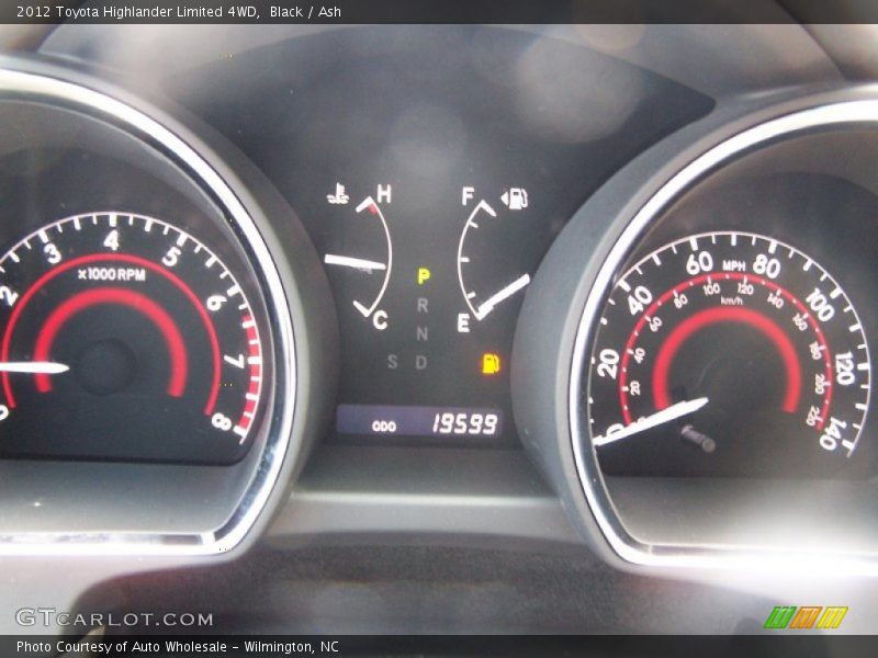 Black / Ash 2012 Toyota Highlander Limited 4WD