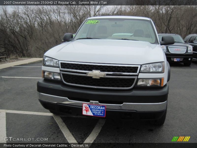 Summit White / Tan 2007 Chevrolet Silverado 2500HD LT Regular Cab