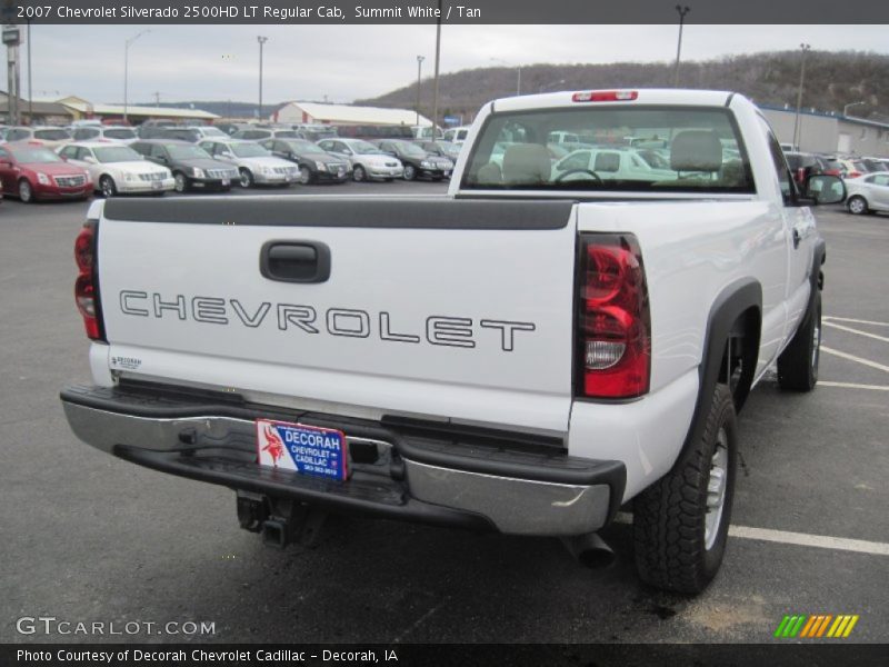 Summit White / Tan 2007 Chevrolet Silverado 2500HD LT Regular Cab