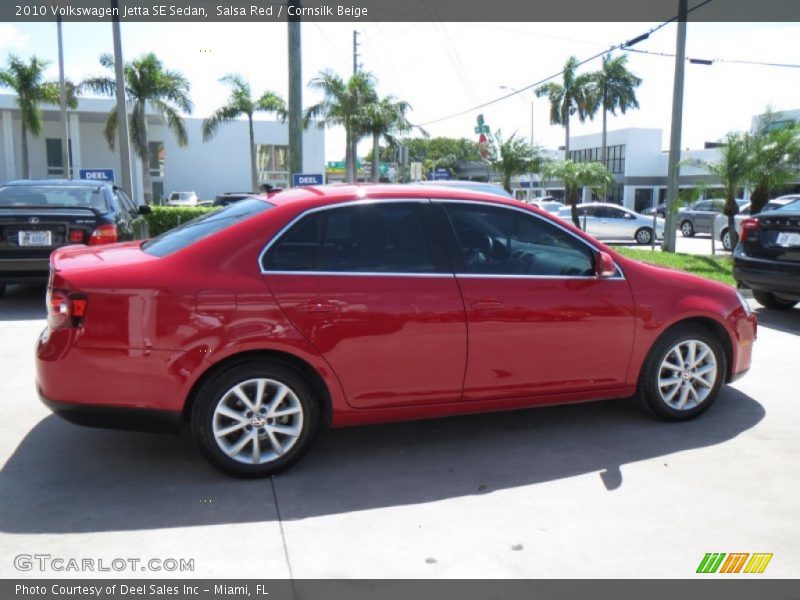 Salsa Red / Cornsilk Beige 2010 Volkswagen Jetta SE Sedan