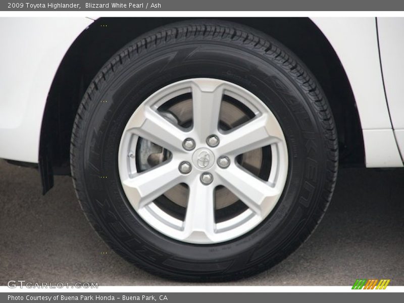 Blizzard White Pearl / Ash 2009 Toyota Highlander