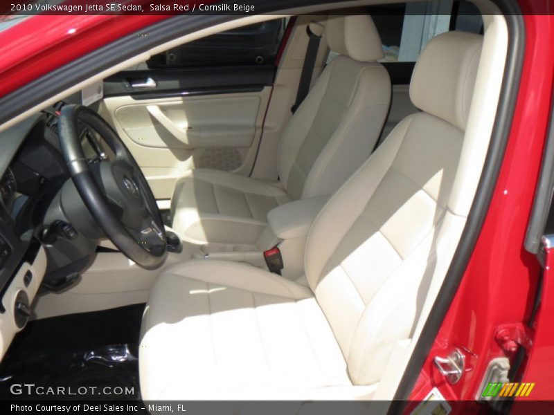 Salsa Red / Cornsilk Beige 2010 Volkswagen Jetta SE Sedan