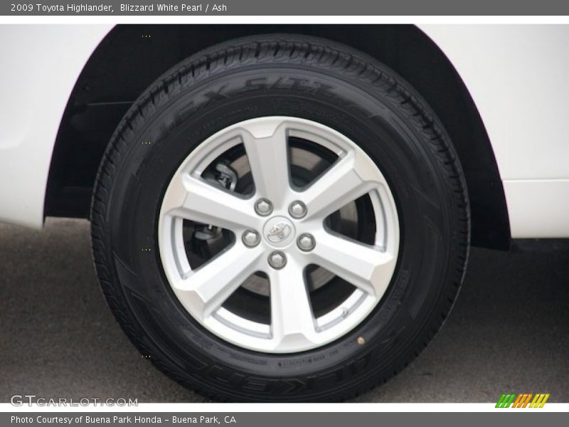 Blizzard White Pearl / Ash 2009 Toyota Highlander