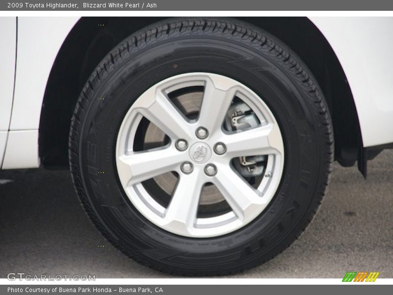 Blizzard White Pearl / Ash 2009 Toyota Highlander