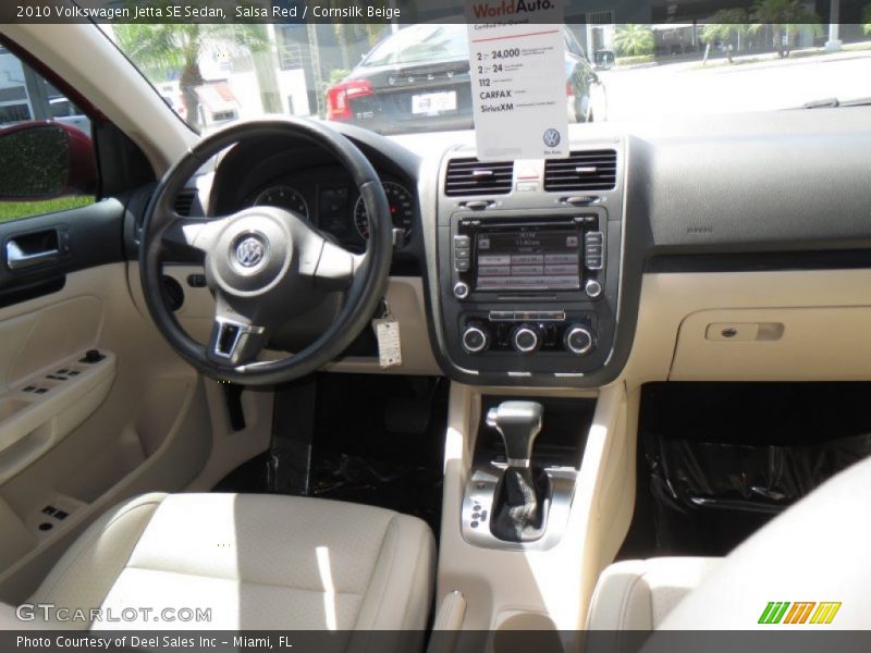 Salsa Red / Cornsilk Beige 2010 Volkswagen Jetta SE Sedan