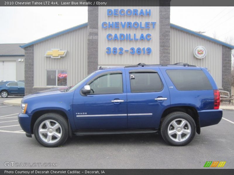 Laser Blue Metallic / Ebony 2010 Chevrolet Tahoe LTZ 4x4