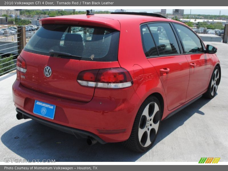 Tornado Red / Titan Black Leather 2010 Volkswagen GTI 4 Door