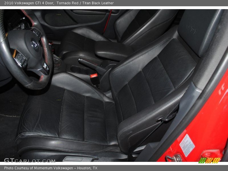 Tornado Red / Titan Black Leather 2010 Volkswagen GTI 4 Door