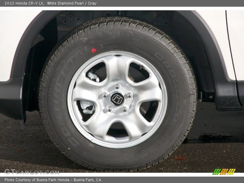 White Diamond Pearl / Gray 2013 Honda CR-V LX