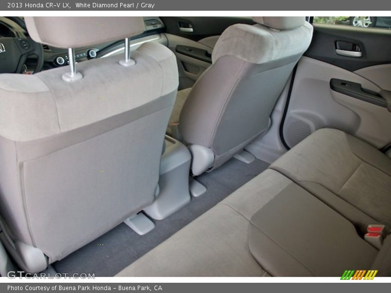 White Diamond Pearl / Gray 2013 Honda CR-V LX