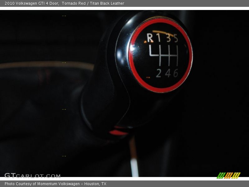 Tornado Red / Titan Black Leather 2010 Volkswagen GTI 4 Door