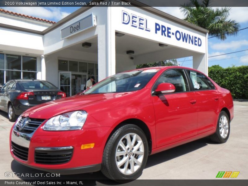Salsa Red / Titan Black 2010 Volkswagen Jetta Limited Edition Sedan