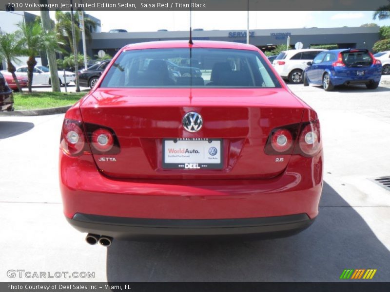 Salsa Red / Titan Black 2010 Volkswagen Jetta Limited Edition Sedan