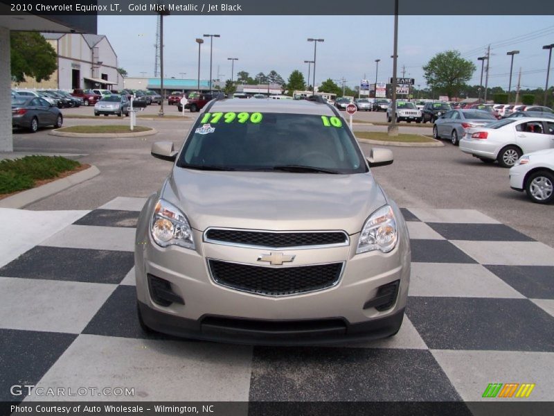 Gold Mist Metallic / Jet Black 2010 Chevrolet Equinox LT