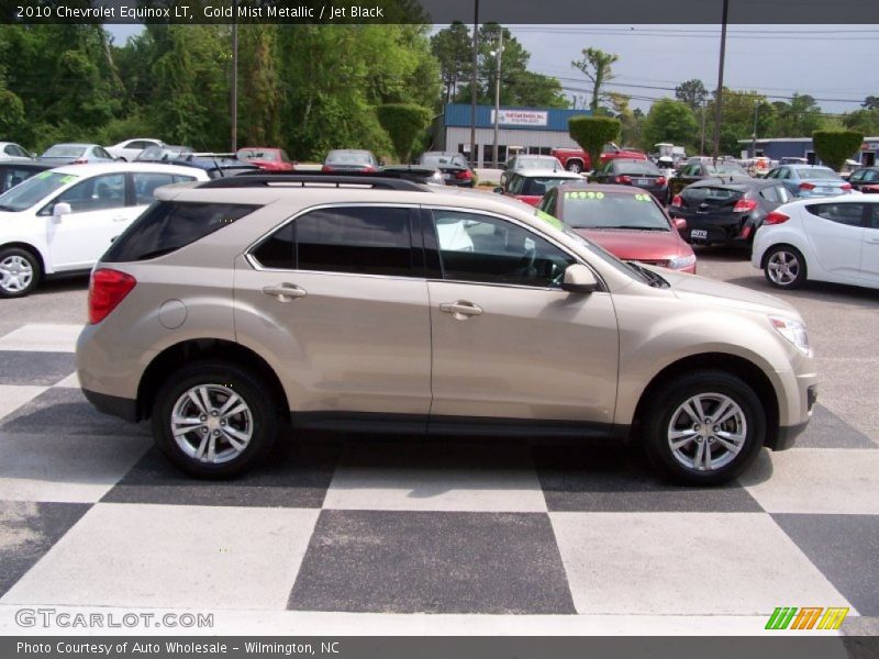 Gold Mist Metallic / Jet Black 2010 Chevrolet Equinox LT