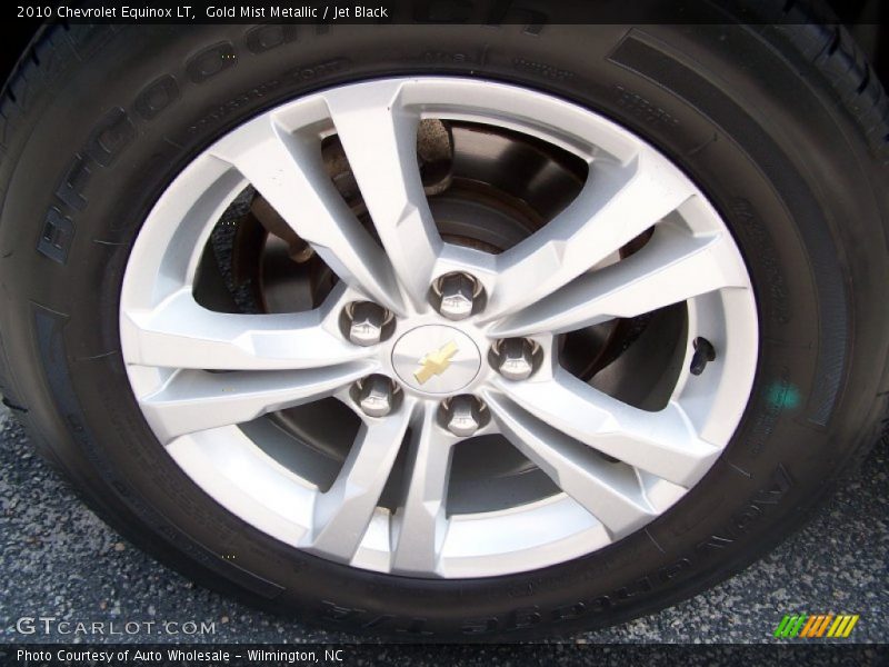 Gold Mist Metallic / Jet Black 2010 Chevrolet Equinox LT