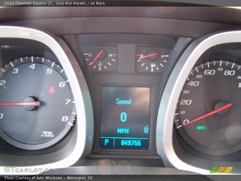 Gold Mist Metallic / Jet Black 2010 Chevrolet Equinox LT